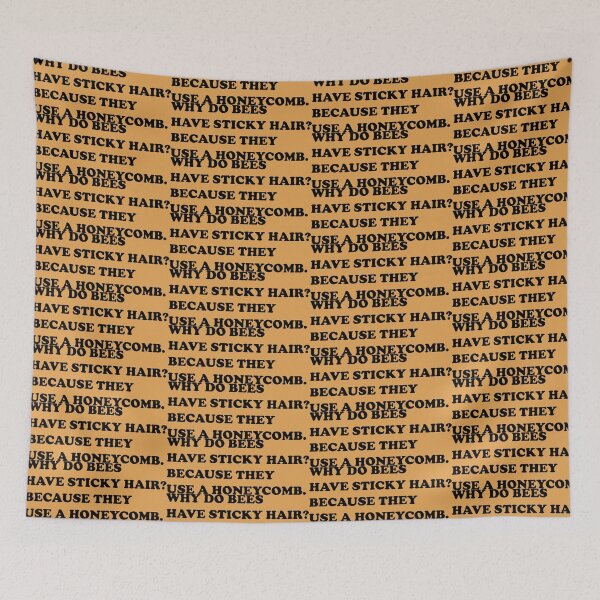 Item preview, Why Do Bees Have Sticky Hair? Because They Use a Honeycomb. designed and sold by DomGDesign.