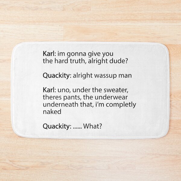 Item preview, Quackity And Karl - the hard truth designed and sold by Bella's Merch.