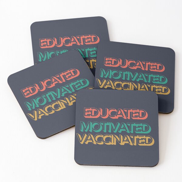 Item preview, Educated Motivated Vaccinated  designed and sold by Christeena-.