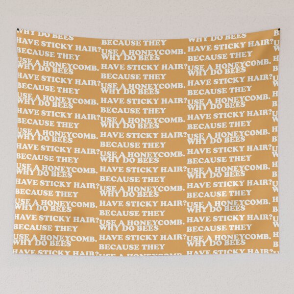 Item preview, Why Do Bees Have Sticky Hair? Because They Use a Honeycomb. designed and sold by DomGDesign.