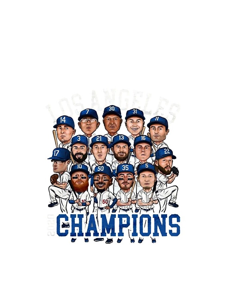 Los Angeles T-ShirtLos Angeles champions 2020 for Dodgers fans iPhone Skin  by ShanNguyen