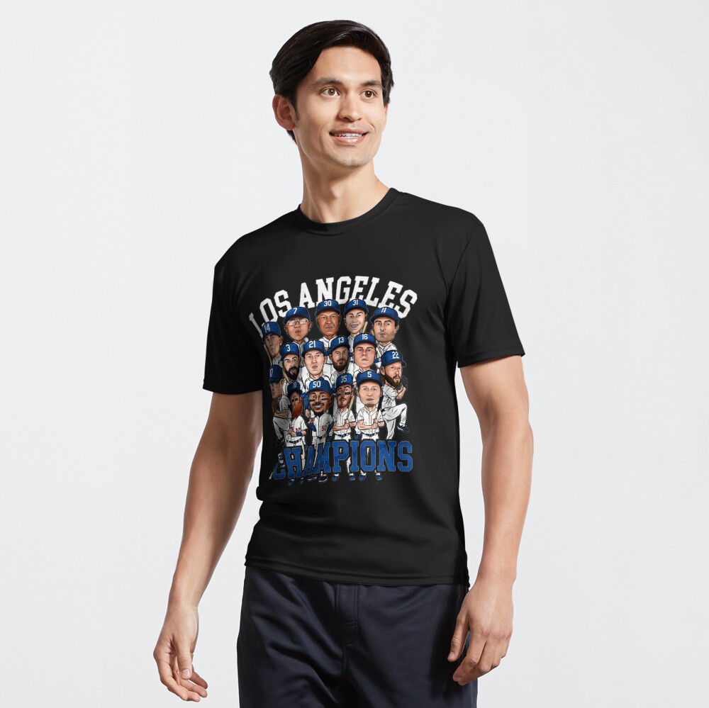 Los Angeles Dodgers Lakers 2020 t shirt World champs Med gold