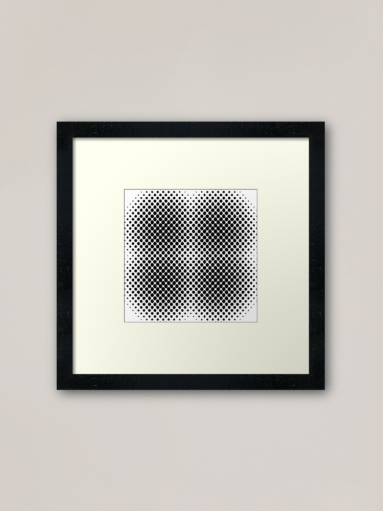 Alternate view of Radial Dot Gradient Framed Art Print