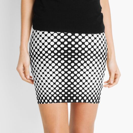 Radial Dot Gradient Mini Skirt