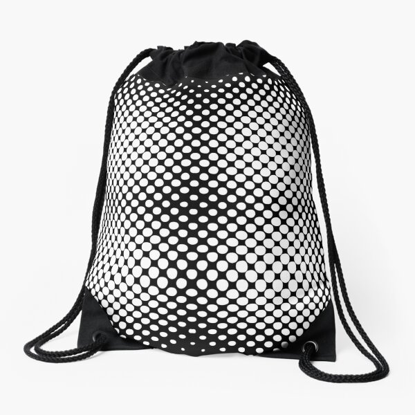 Radial Dot Gradient Drawstring Bag