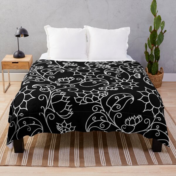 Item preview, Vintage Black Floral Patterns , Vintage Flower Patterns  designed and sold by garniturex.