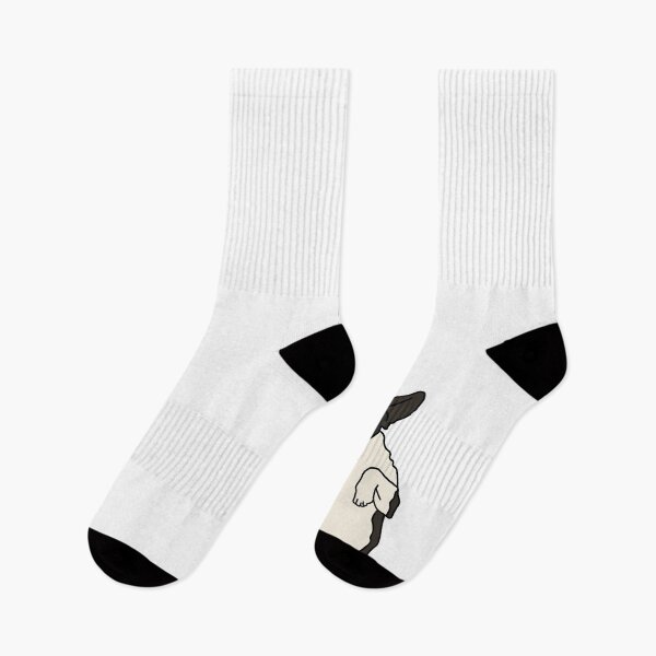 Item preview, Black and White Frolicking Puppy on White designed and sold by Rocket-To-Pluto.
