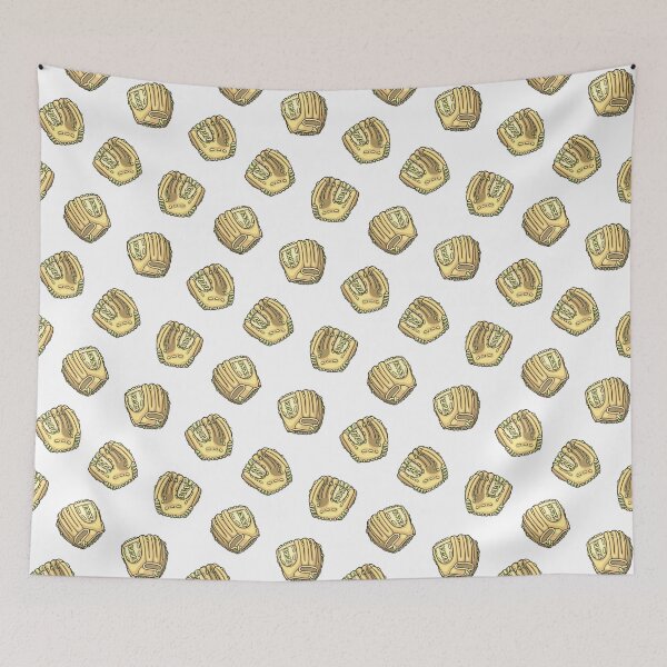 Item preview, Baseball Gloves Illustration Pattern designed and sold by taylorcustom.
