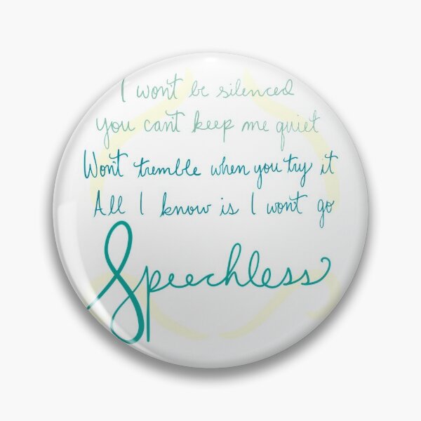 Item preview, I Won’t Go Speechless designed and sold by corlinadora.