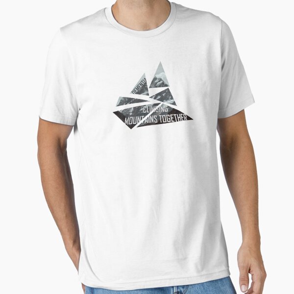 Dementia Climbing Mountains Together Triangles Essential T-Shirt