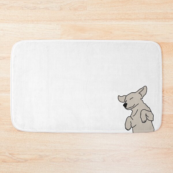 Item preview, White Frolicking Puppy on White designed and sold by Rocket-To-Pluto.