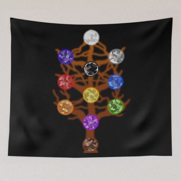Item preview, The Tree of Life - Abstract Minimalist Kabbalah Design designed and sold by Occult Designs.