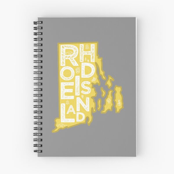 Item preview, Rhode Island Map Typography Gold designed and sold by HelloGentry.