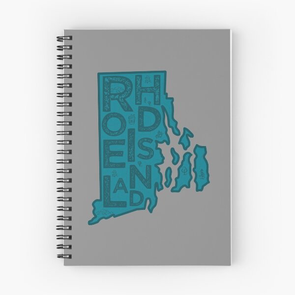 Item preview, Rhode Island Map Typography Navy designed and sold by HelloGentry.