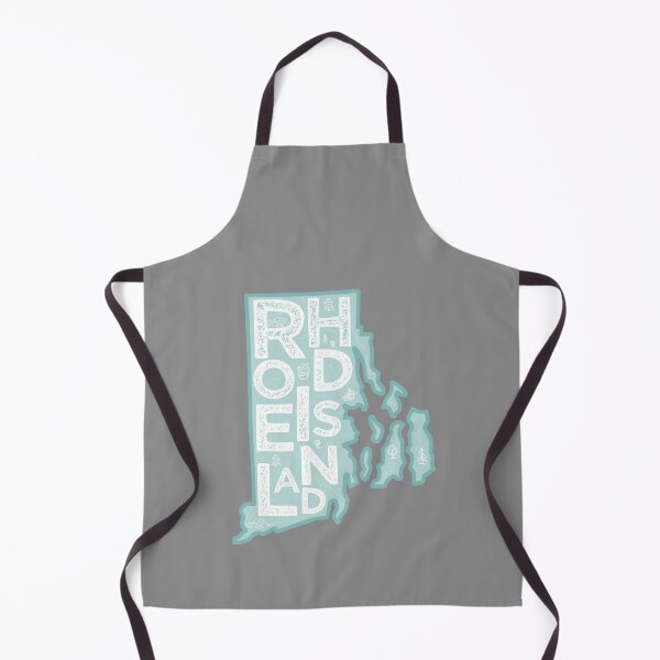 Item preview, Rhode Island Map Typography Blue designed and sold by HelloGentry.