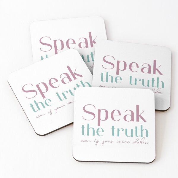 Item preview, Speak the truth even if your voice shakes designed and sold by squishyrainbow.