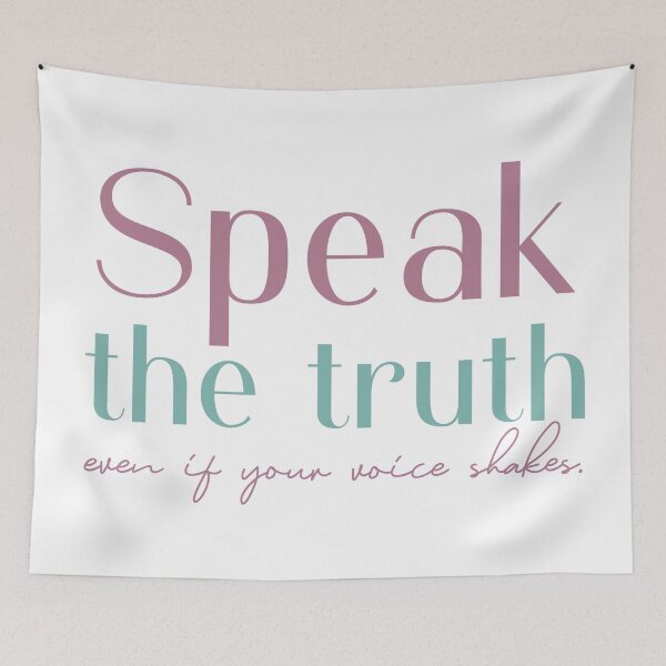 Item preview, Speak the truth even if your voice shakes designed and sold by squishyrainbow.