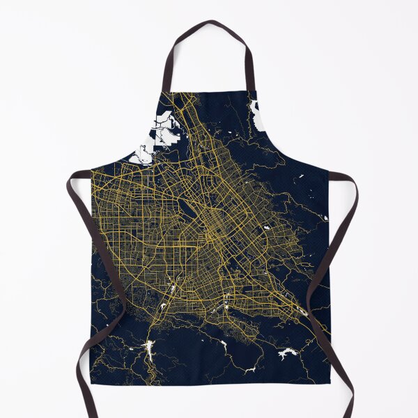 Item preview, San Jose City Map of the United States - Gold Art Deco designed and sold by deMAP.