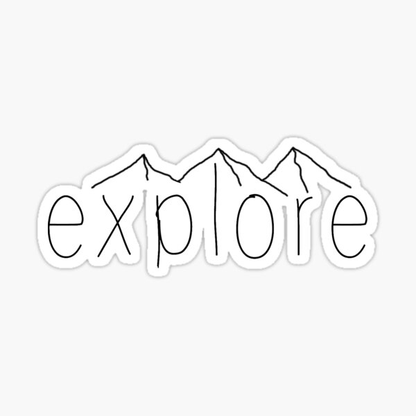 explorer l'autocollant Sticker