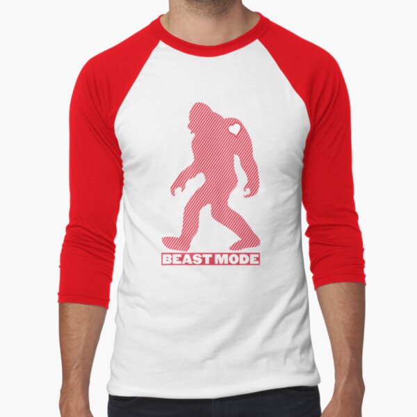 Beast Mode Yeti Baseball ¾ Sleeve T-Shirt
