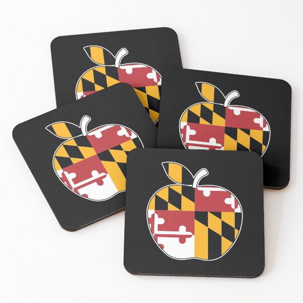 Item preview, Maryland Flag Apple for teachers, apple growers, and anyone who loves Maryland and apples. designed and sold by MarylandStyle.