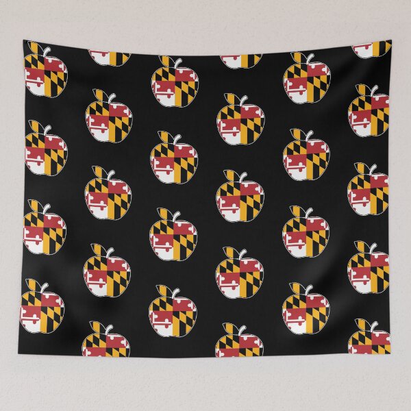 Item preview, Maryland Flag Apple for teachers, apple growers, and anyone who loves Maryland and apples. designed and sold by MarylandStyle.