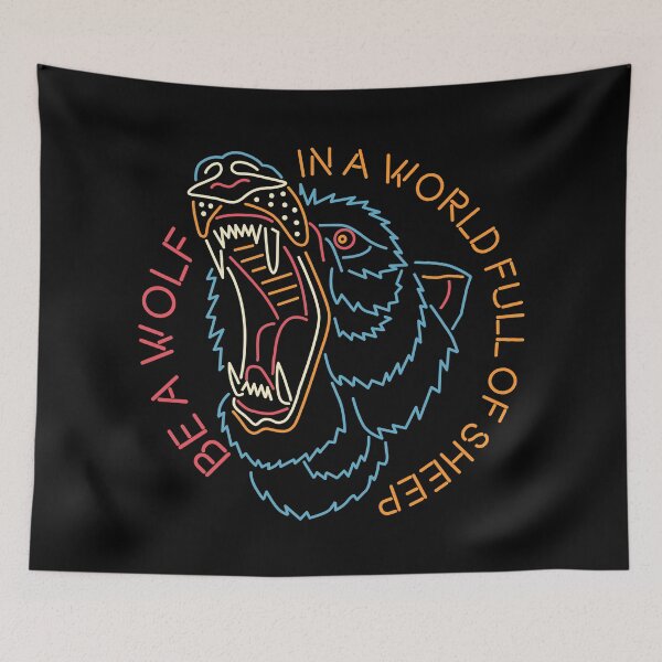 Item preview, Be a Wolf Neon designed and sold by rmrc28.