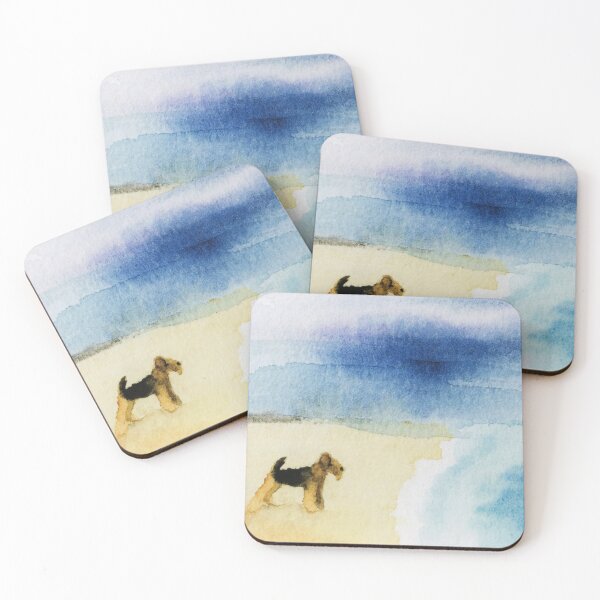 Item preview, Airedale Terrier Dog 'Beach' designed and sold by archyscottie.