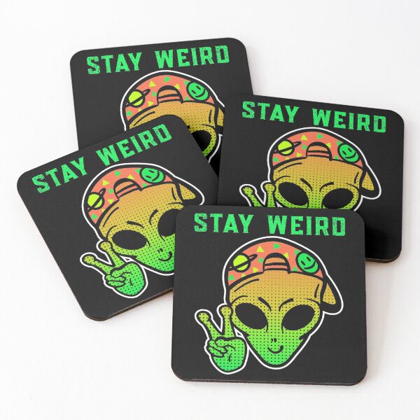 Item preview, Stay Weird - Alien - We Come In Peace designed and sold by alancrapopod.