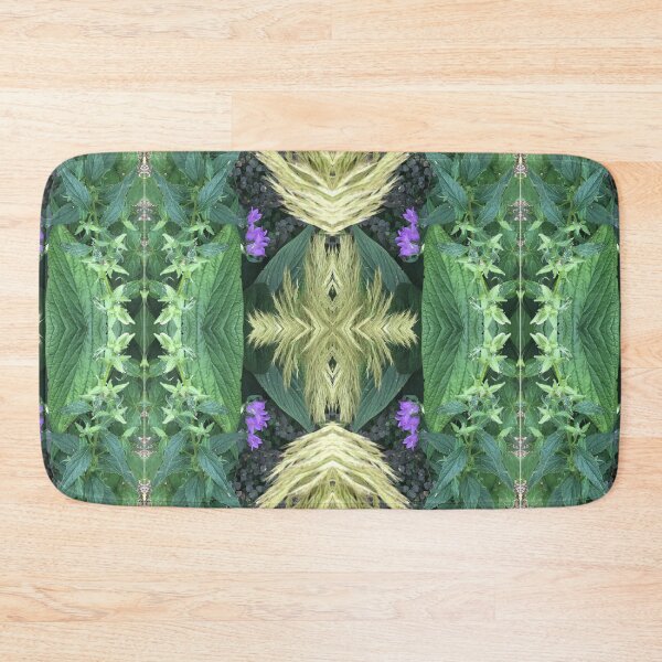 Item preview, Botanical, Divine - Blonde Grass, Violet and Green Leaves designed and sold by RoseAromas.