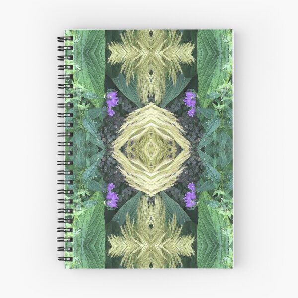 Item preview, Botanical, Divine - Blonde Grass, Violet and Green Leaves, Variation designed and sold by RoseAromas.