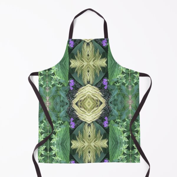Item preview, Botanical, Divine - Blonde Grass, Violet and Green Leaves, Variation designed and sold by RoseAromas.