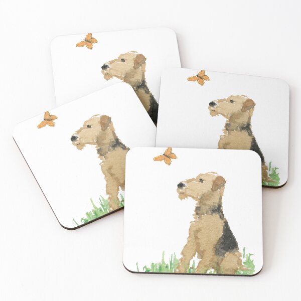 Item preview, Airedale Terrier Dog & Butterfly  designed and sold by archyscottie.