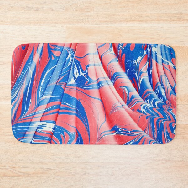 Item preview, Abstract Vintage Marbling / Marbled Paper With Blue\Red Pattern designed and sold by T Artist.