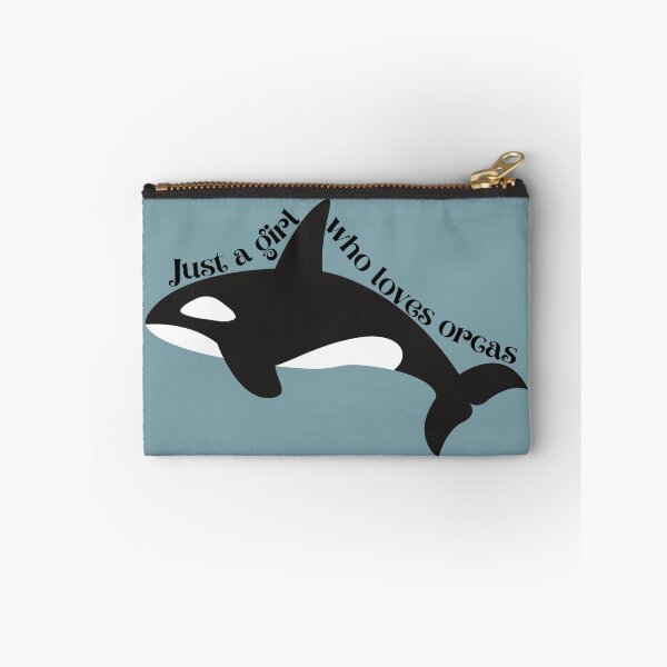 Item preview, Just a girl who loves orcas designed and sold by AllPrintsAndArt.