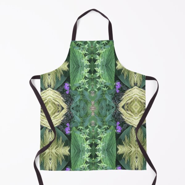 Item preview, Botanical, Divine - Blonde Grass, Violet and Green Leaves, Variation designed and sold by RoseAromas.