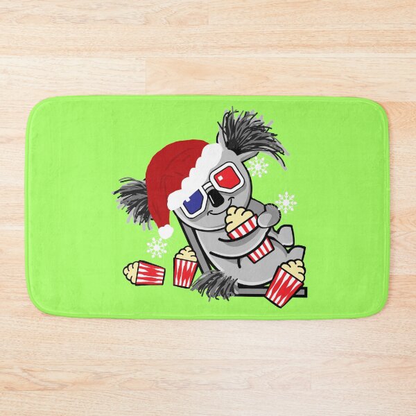 Item preview, Christmas koala bear red Santa Claus hat with hot drinks designed and sold by vibeno1.