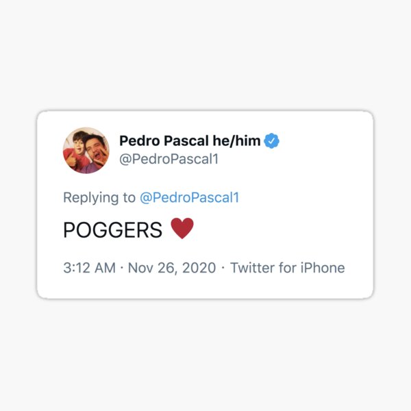 poggers pascal Sticker