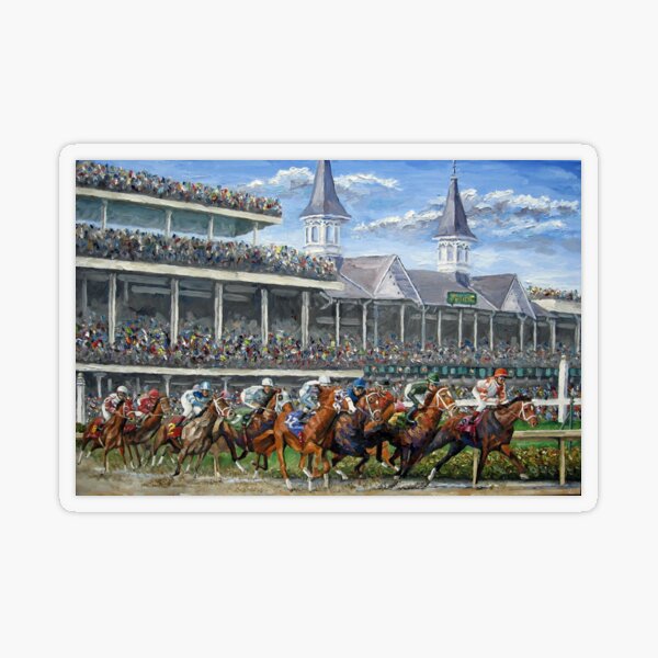 "The Kentucky Derby Churchill Downs" Sticker by mikerabe Redbubble