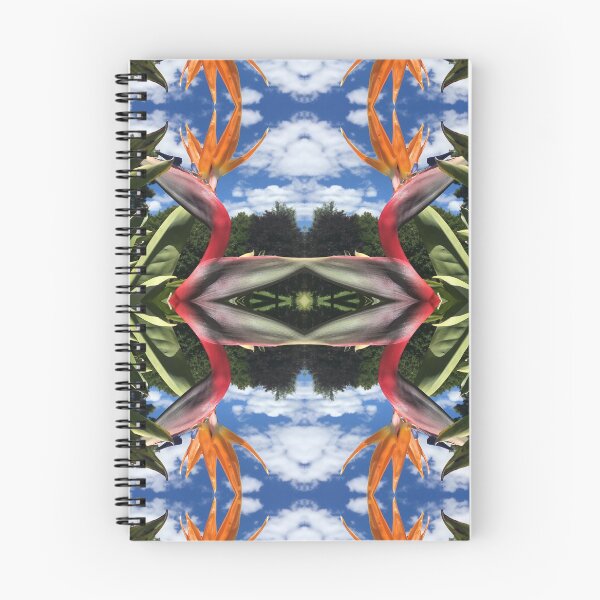 Item preview, Botanical, Divine - Strelitzias, Birds of Paradise in Orange, Scarlet and Emerald under Blue Skies designed and sold by RoseAromas.
