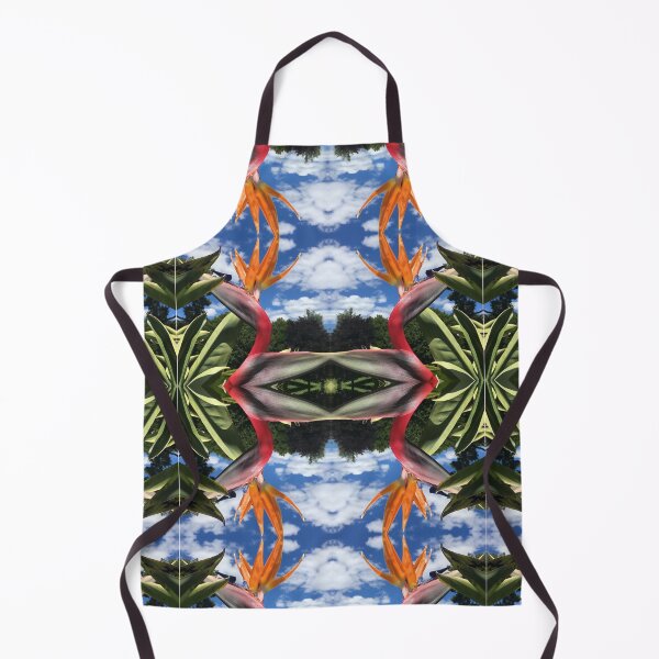Item preview, Botanical, Divine - Strelitzias, Birds of Paradise in Orange, Scarlet and Emerald under Blue Skies designed and sold by RoseAromas.