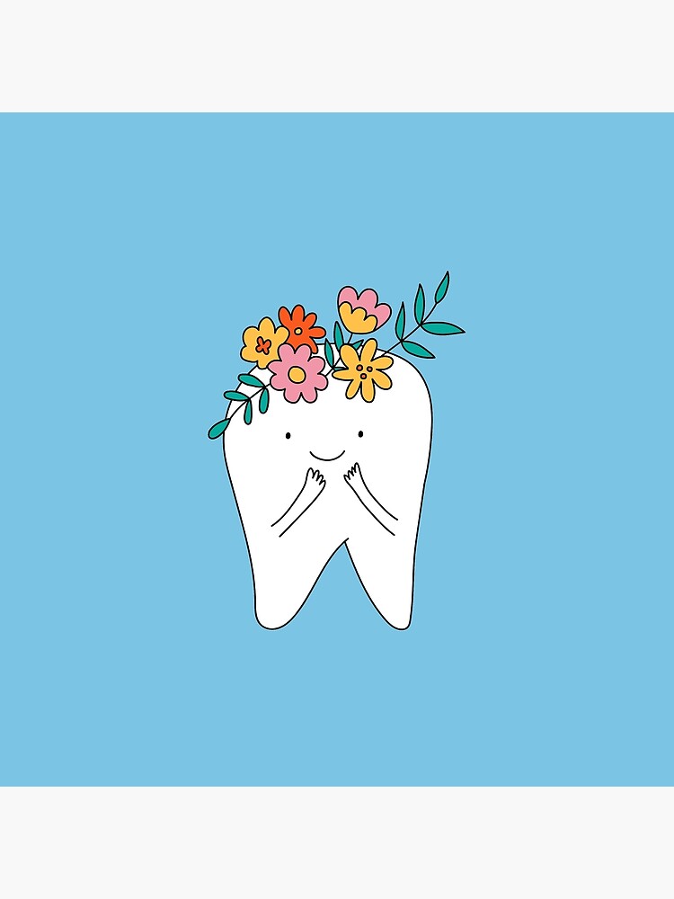 Bolsa de tela «Dientes de odontología. Diente de dibujos animados lindo.»  de IrinaOstapenko | Redbubble