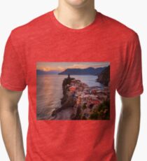 Vernazza Sunset Tri-blend T-Shirt