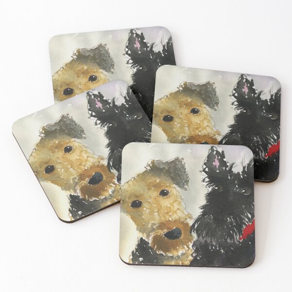 Item preview, Airedale Terrier & Scottish Terrier Dogs designed and sold by archyscottie.