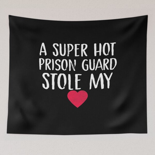 Item preview, A Super Hot Prison Guard Stole My Heart Prison Guard Wife Prison Guard Husband Prison Guard Valentine's Day Couples Fiance designed and sold by Akmloza.
