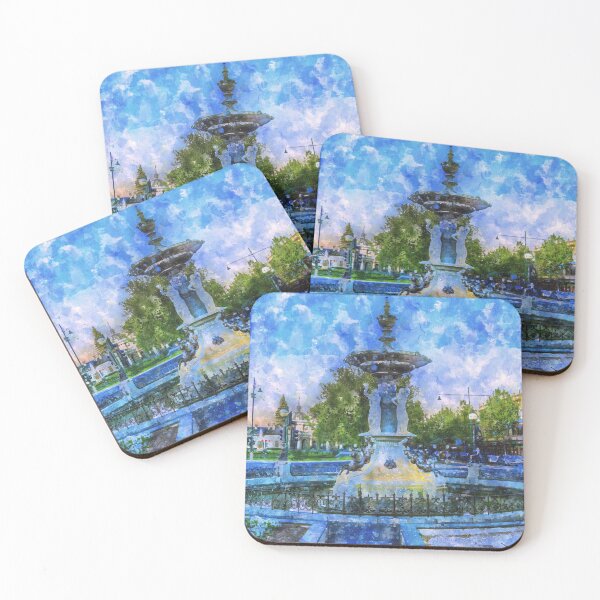 Item preview, The Alexandra Fountain on Pall Mall Watercolor designed and sold by Steven Jodoin.
