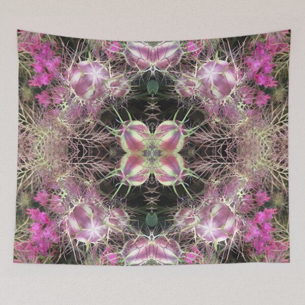Item preview, Botanical, Divine - Magenta Beauty, Love-in-the-Mist designed and sold by RoseAromas.