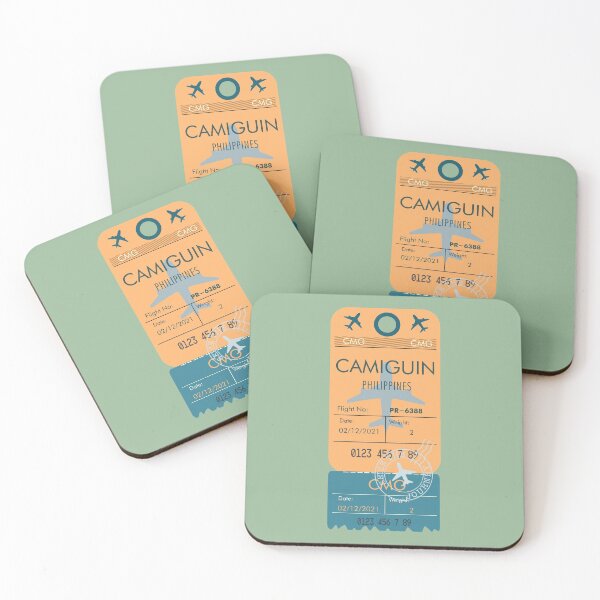 Item preview, CAMIGUIN PHILIPPINES RETRO PLANE TICKET BAG TAG FILIPINO designed and sold by aydapadi.