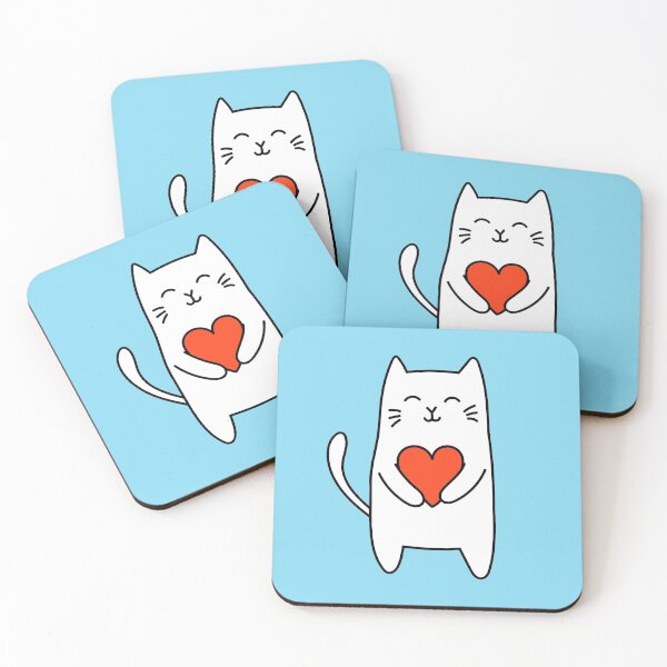 Item preview, Cute cat hold heart. designed and sold by IrinaOstapenko.