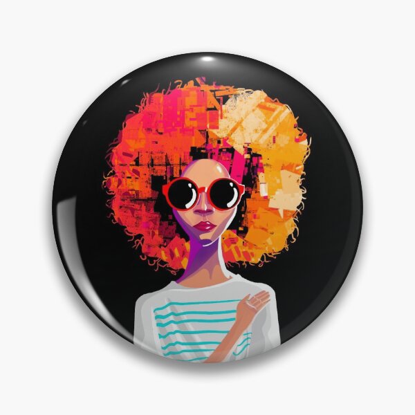 Item preview, afro lady designed and sold by anandsachin.